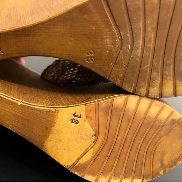 Sbicca Vintage Collection Woven Braided Platform Wedge Sandal 7 - Picture 11 of 11